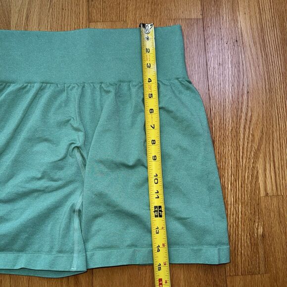 NVGTN Contour Seamless Shorts Biker High-Waisted Compression Turquoise Green M - Picture 6 of 10